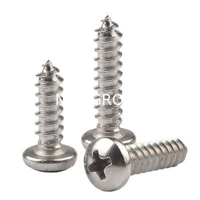 NXF Wholesale Customizable Fasteners Stainless Steel Cross Pan Head Round Head Self-Tapping Screw Threaded Screw