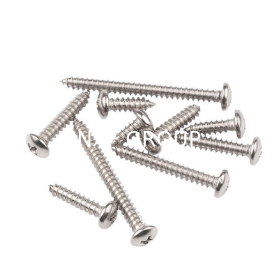 NXF Wholesale Customizable Fasteners Stainless Steel Cross Pan Head Round Head Self-Tapping Screw Threaded Screw