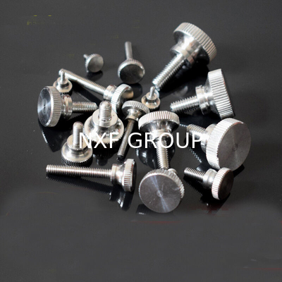 NXF ASTM A790M A479 Customizable Grip Knobs Fasteners M2-M10 316 Stainless Steel High Head Knurled Hand Screw Big Head Bolt