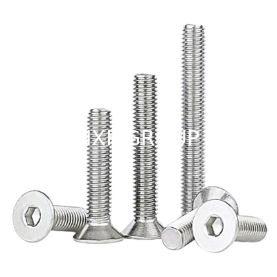 NXF DIN7991 M10 Machine 6605-Available in Inch and Metric System 316 Stainless Steel Hex Socket Countersunk Head Machine Bolt