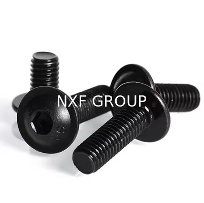 NXF ISO7380 Standard Carbon Steel AISI 1074 M1-M12 Round head Black Hex Screws Button Head Socket Bolts