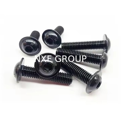 NXF ISO7380 Standard Carbon Steel AISI 1074 M1-M12 Round head Black Hex Screws Button Head Socket Bolts