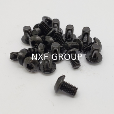 NXF ISO7380 Standard Carbon Steel AISI 1074 M1-M12 Round Head Black Hex Screws Button Head Threaded Socket Bolts