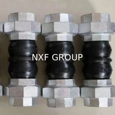 NXF DN 25-600 316/0Cr17Ni12Mo2/1.4401 Stainless Steel Flanged Type Flexible Twin Sphere Thread Union Rubber Expansion Joint