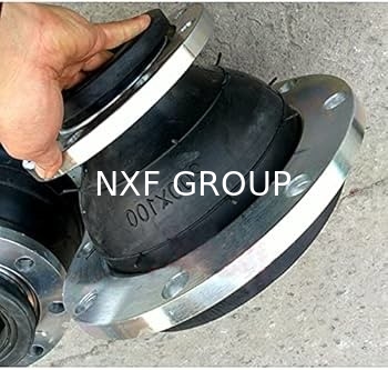 NXF DN 25-600 316/0Cr17Ni12Mo2/1.4401 Stainless Steel Pipe Fitting Flanged Type Flexible Reducing Rubber Expansion Joint