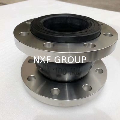 NXF DN 25-600 316/0Cr17Ni12Mo2/1.4401 Stainless Steel Pipe Fitting Flanged Type Flexible Reducing Rubber Expansion Joint