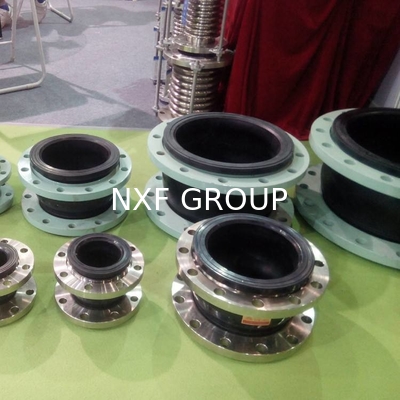 NXF DN 25-600 316/0Cr17Ni12Mo2/1.4401 Stainless Steel Pipe Fitting Flanged Type Flexible Reducing Rubber Expansion Joint