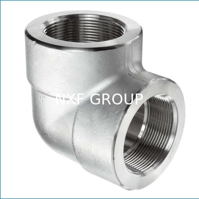 NXF ASTM UNSS31603 316L/00Cr17Ni14Mo2/1.4404 DN 15-1200 Class150-Class2500 Stainless Steel 316L Threaded 45 And 90 Degree Elbow