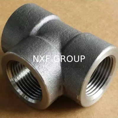 NXF ASTM UNSS31603 316L/00Cr17Ni14Mo2/1.4404 DN 15-1200 Class150-Class2500 Stainless Steel 316L Forging Threaded Tee