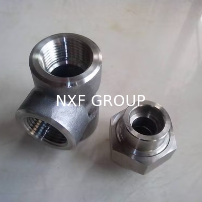 NXF ASTM UNSS31603 316L/00Cr17Ni14Mo2/1.4404 DN 15-1200 Class150-Class2500 Stainless Steel 316L Forging Threaded Tee