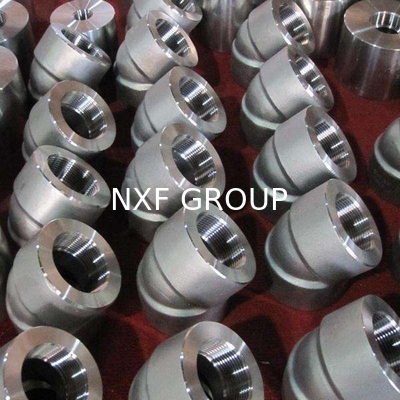 NXF ASTM A240 316H /1Cr17Ni12Mo2/31609 DN15-1200  Class 150-2500 Stainless Steel 316H Threaded 45° and 90° Elbow