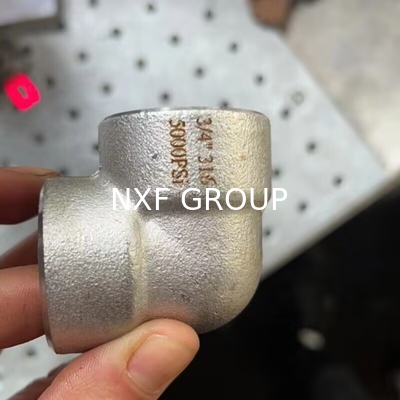 NXF ASTM A240 316H /1Cr17Ni12Mo2/31609 DN15-1200  Class 150-2500 Stainless Steel 316H Threaded 45° and 90° Elbow