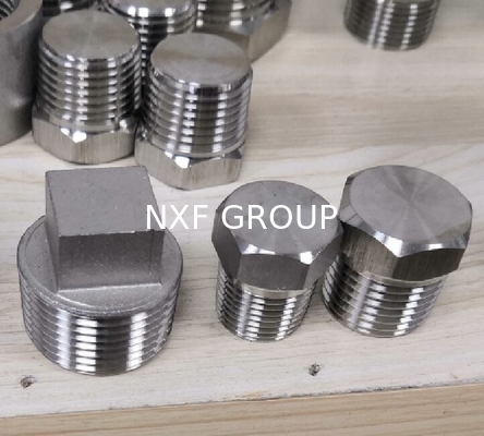 NXF ASTM UNSS31603 316L/00Cr17Ni14Mo2/1.4404 DN 15-1200 Class150-Class2500 Stainless Steel 316L Threaded Square Head Plug