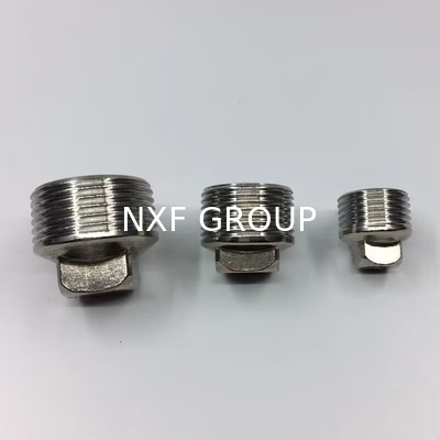 NXF ASTM A240 316H /1Cr17Ni12Mo2/31609 DN15-1200  Class 150-2500 Stainless Steel 316H  Threaded Square Head Plug