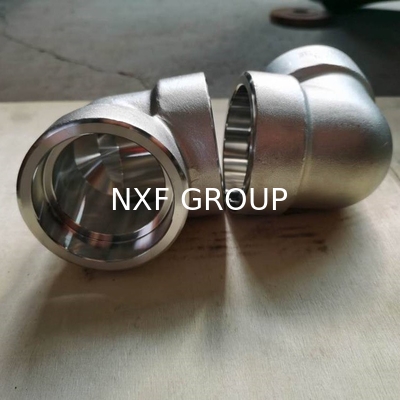 NXF ASTM JIS EN GOST 316Ti/0Cr18Ni12Mo2Ti DN15-1200  Class 150-2500 Stainless Steel 316Ti SW 90° or 45° Socket Welding Elbow