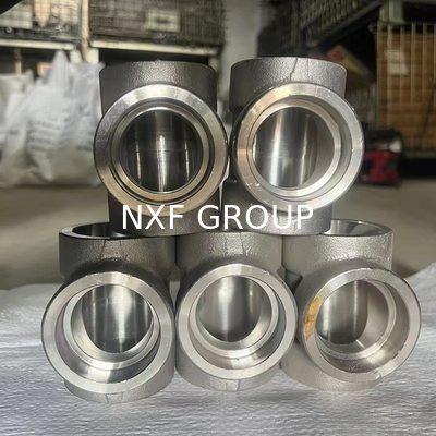 NXF ASTM JIS EN GOST 316Ti/0Cr18Ni12Mo2Ti DN15-1200  Class 150-2500 Stainless Steel 316Ti Forging Socket Welding Tee