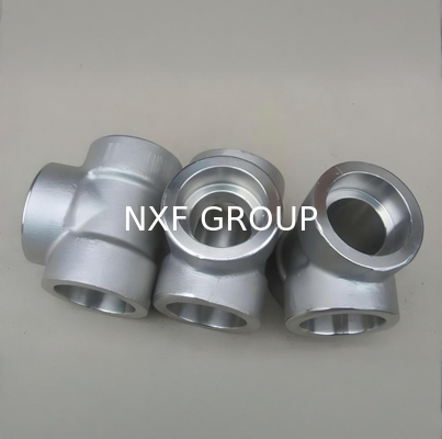 NXF ASTM JIS EN GOST 316Ti/0Cr18Ni12Mo2Ti DN15-1200  Class 150-2500 Stainless Steel 316Ti Forging Socket Welding Tee