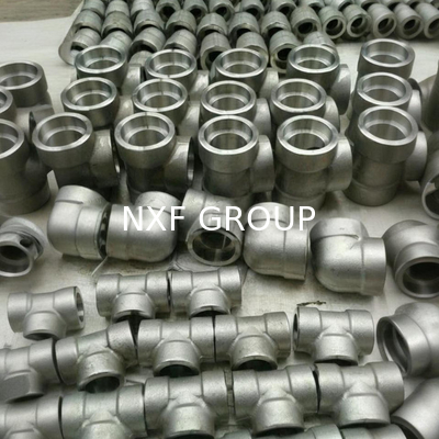 NXF ASTM JIS EN GOST 316Ti/0Cr18Ni12Mo2Ti DN15-1200  Class 150-2500 Stainless Steel 316Ti Forging Socket Welding Tee