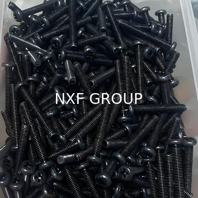 NXF DIN ST37-2/JIS SS400/ASTM A283C Diameter M1.6-20 Length 3-150mm S235JR Black Hexagon Socket Button Head Machine Screws