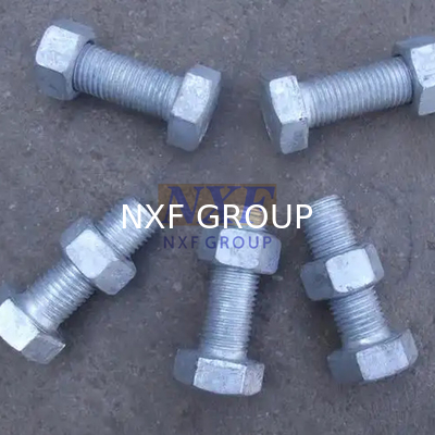 NXF S235JR/A105JRB/DINST37-2/JISSS400/ASTMA283C M3-M48 4-360MM Steel S235JR/A105JRB Galvanized Hex Head Bolts