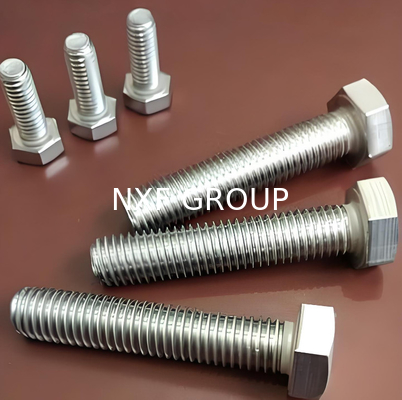 NXF ASTM JIS EN  Stainless Steel 316/0Cr17Ni12Mo2/1.4401 Diameter M3-M48 Length 4-360MM Stainless Steel 316 Hex Head Bolts