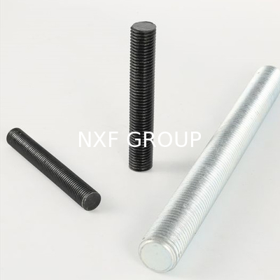 NXF S235JR/A105GR B/DINST37-2/JISSS400/ASTMA283C M14-M36  Length30-3000MM Steel S235JR/A105 GR B Mild Steel Threaded Rods