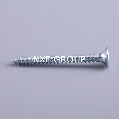 NXF ASTM JIS EN 1008AL Carbon Steel S235JR  M1-M130 Galvanized Steel Countersunk Head Self Tapping Screws