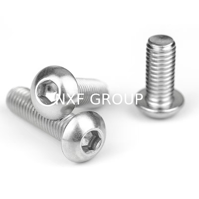 NXF ASTM UNS S31653 316LN/00Cr17Ni13Mo2N/s31653 M3-M6 Length6-30MM Stainless Steel 316LN Hex Socket Flat Round Head Screw