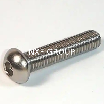 NXF ASTM UNS S31653 316LN/00Cr17Ni13Mo2N/s31653 M3-M6 Length6-30MM Stainless Steel 316LN Hex Socket Flat Round Head Screw