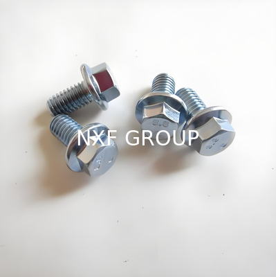 NXF S235JR/A105JRB/DINST37-2/JISSS400/ASTMA283C M10 4-360MM Steel Hexagon Flange Full Thread Half Thread Galvanized Bolts