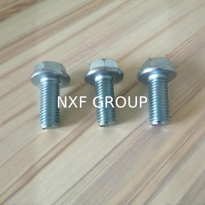 NXF S235JR/A105JRB/DINST37-2/JISSS400/ASTMA283C M10 4-360MM Steel Hexagon Flange Full Thread Half Thread Galvanized Bolts
