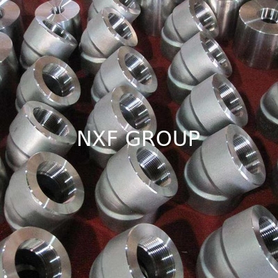 NXF ASTM UNS S31653 316LN/00Cr17Ni13Mo2N/s31653 DN15-1200 Class150-Class2500 SS 316LN Threaded 45 and 90 Degree Elbow