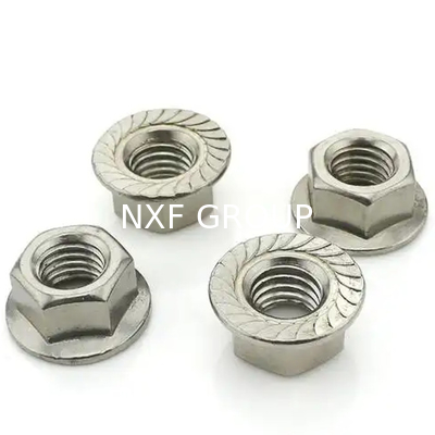 NXF ASTM UNS S31653 316LN/00Cr17Ni13Mo2N/s31653 M3-M16 Length0.4-85mm Stainless Steel 316LN Hexagonal Flange Nut