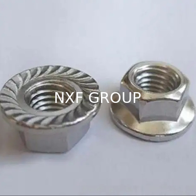 NXF ASTM UNS S31653 316LN/00Cr17Ni13Mo2N/s31653 M3-M16 Length0.4-85mm Stainless Steel 316LN Hexagonal Flange Nut