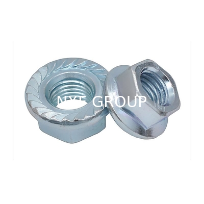 NXF S235JR/A105JRB/DINST37-2/JISSS400/ASTMA283C  M3-M16  Carbon Steel  Zinc Plated Galvanized Hexagonal Flange Nut