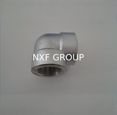 NXF ASTM JIS EN 316Ti/0Cr18Ni12Mo2Ti  DN15-1200  Class 150-2500 Stainless Steel 316Ti Forging Threaded 45° and 90°  Elbow