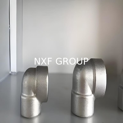 NXF ASTM JIS EN 316Ti/0Cr18Ni12Mo2Ti  DN15-1200  Class 150-2500 Stainless Steel 316Ti Forging Threaded 45° and 90°  Elbow