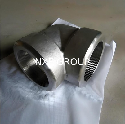 NXF ASTM JIS EN 316Ti/0Cr18Ni12Mo2Ti  DN15-1200  Class 150-2500 Stainless Steel 316Ti Forging Threaded 45° and 90°  Elbow