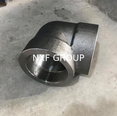 NXF ASTM JIS EN 316Ti/0Cr18Ni12Mo2Ti  DN15-1200  Class 150-2500 Stainless Steel 316Ti Forging Threaded 45° and 90°  Elbow