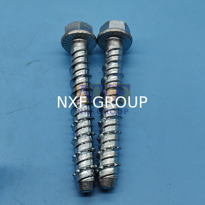 NXF S235JR/A105GR B/DINST37-2/JISSS400/ASTMA283C M6-M12 Length50-150MM S235JR Galvanized Concrete Self-tapping Anchor Bolt