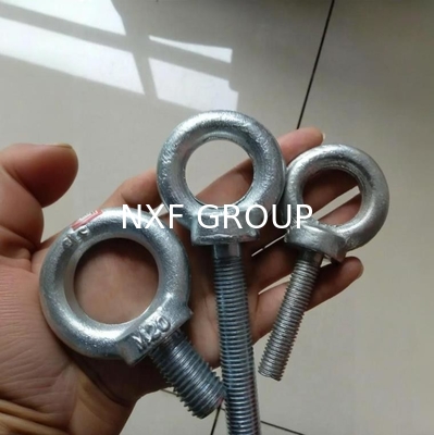 NXF S235JR/A105JRB/DINST37-2/JISSS400/ASTMA283C M16 6mm Class8.8 Bolt Weld 90105t0007 Galvanized Steel Eye Bolt