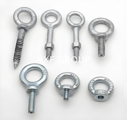 NXF S235JR/A105JRB/DINST37-2/JISSS400/ASTMA283C M16 6mm Class8.8 Bolt Weld 90105t0007 Galvanized Steel Eye Bolt