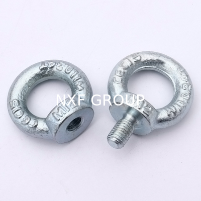 NXF S235JR/A105JRB/DINST37-2/JISSS400/ASTMA283C M16 6mm Class8.8 Bolt Weld 90105t0007 Galvanized Steel Eye Bolt