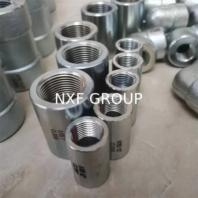 NXF ASTM JIS EN 316Ti/0Cr18Ni12Mo2Ti  DN15-1200 Class 150-2500 Stainless Steel 316Ti Thd Fitting Inner Threaded Coupling