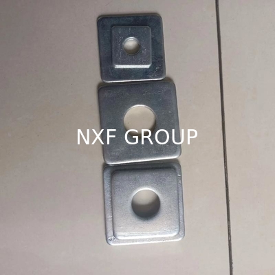 NXF S235JR/A105JRB/DINST37-2/JISSS400/ASTMA283C DIN934 Fasteners Carbon Steel Galvanized Square Gasket with Holes