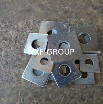 NXF S235JR/A105JRB/DINST37-2/JISSS400/ASTMA283C DIN934 Fasteners Carbon Steel Galvanized Square Gasket with Holes
