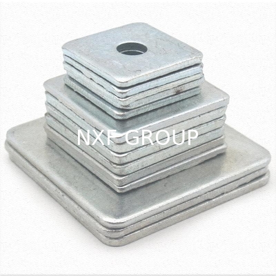 NXF S235JR/A105JRB/DINST37-2/JISSS400/ASTMA283C DIN934 Fasteners Carbon Steel Galvanized Square Gasket with Holes