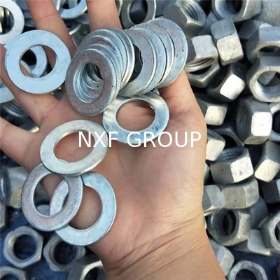 NXF S235JR/A105JRB/DINST37-2/JISSS400/ASTMA283C DIN934 Fasteners Carbon Steel Galvanized Washer Flat Washer