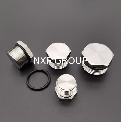 NXF ASTM JIS EN 316Ti/0Cr18Ni12Mo2Ti DN15-1200  Class 150-2500 Stainless Steel 316Ti  NPT Threaded Hexagonal Head Plug