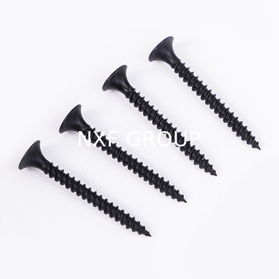 NXF ASTM JIS EN  S235JR/A105JRB/DINST37-2/JISSS400 Carbon Steel  M1.6 Steel Countersunk Black Head Self Tapping Screws